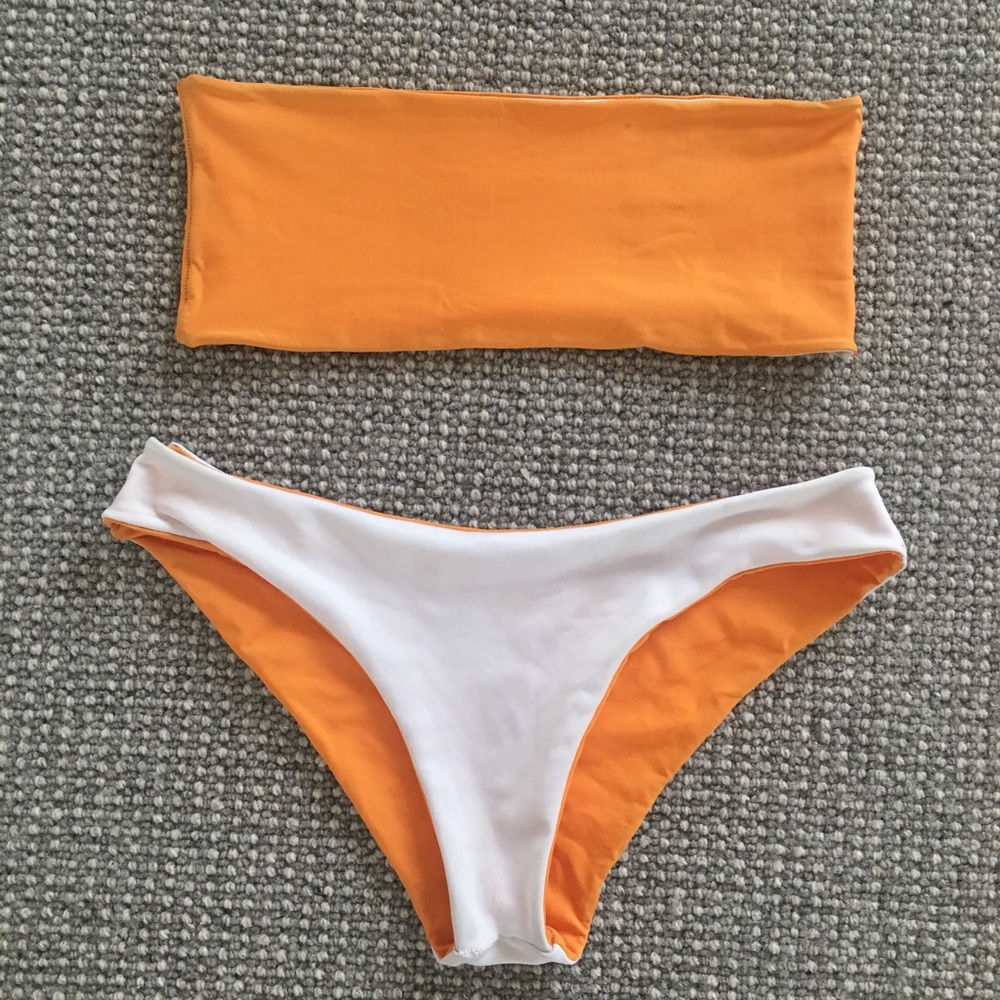CUSTOM reversible bandeau bikini!